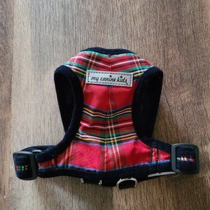 Step Easy Plaid Forest Friends Warm Fleece Lined Harness | 3 LBS to 20 LBS